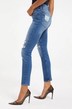 GOOD AMERICAN ALWAYS FITS GOOD LEGS CIGARETTE | INDIGO146 High Waisted