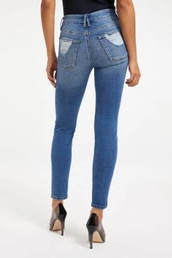 GOOD AMERICAN ALWAYS FITS GOOD LEGS CIGARETTE | INDIGO146 High Waisted