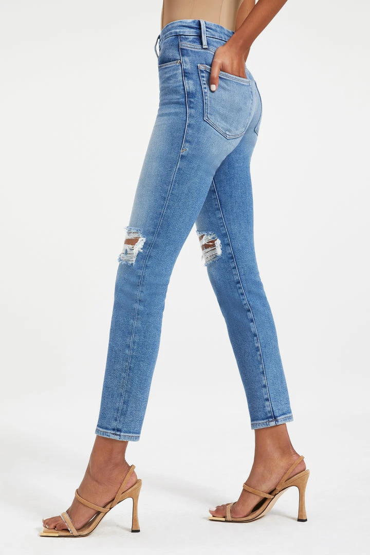 Promo ⭐ GOOD AMERICAN High Waisted GOOD LEGS CIGARETTE | INDIGO013 ✨ 8 GOOD AMERICAN High Waisted GOOD LEGS CIGARETTE | INDIGO013