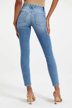 Promo ⭐ GOOD AMERICAN High Waisted GOOD LEGS CIGARETTE | INDIGO013 ✨ 19 GOOD AMERICAN High Waisted GOOD LEGS CIGARETTE | INDIGO013