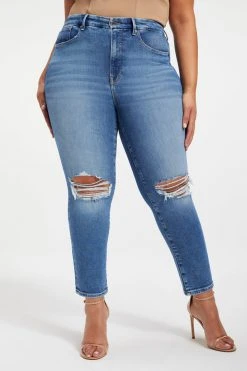 GOOD AMERICAN High Waisted GOOD LEGS CIGARETTE | INDIGO013