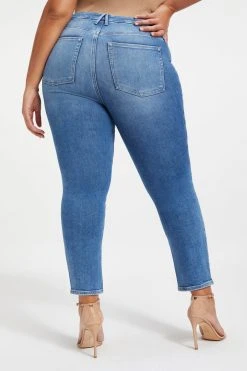 Promo ⭐ GOOD AMERICAN High Waisted GOOD LEGS CIGARETTE | INDIGO013 ✨ 14 GOOD AMERICAN High Waisted GOOD LEGS CIGARETTE | INDIGO013