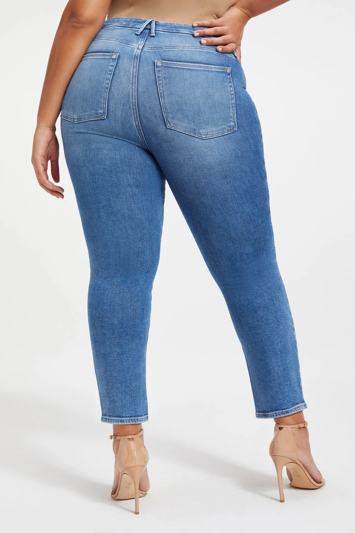 Promo ⭐ GOOD AMERICAN High Waisted GOOD LEGS CIGARETTE | INDIGO013 ✨ 4 GOOD AMERICAN High Waisted GOOD LEGS CIGARETTE | INDIGO013