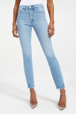 GOOD AMERICAN GOOD LEGS CIGARETTE | INDIGO014 High Waisted