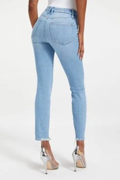 GOOD AMERICAN GOOD LEGS CIGARETTE | INDIGO014 High Waisted
