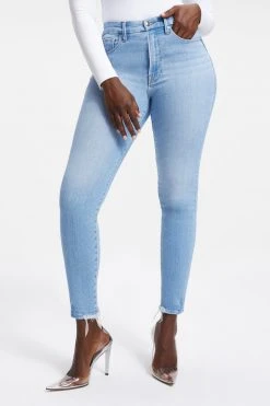 GOOD AMERICAN GOOD LEGS CIGARETTE | INDIGO014 High Waisted