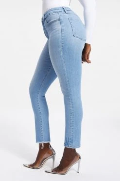 GOOD AMERICAN GOOD LEGS CIGARETTE | INDIGO014 High Waisted