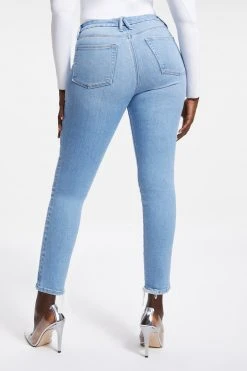GOOD AMERICAN GOOD LEGS CIGARETTE | INDIGO014 High Waisted