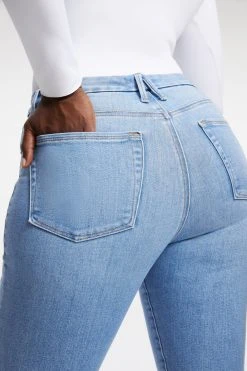 GOOD AMERICAN GOOD LEGS CIGARETTE | INDIGO014 High Waisted