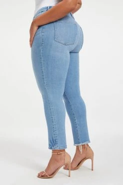 GOOD AMERICAN GOOD LEGS CIGARETTE | INDIGO014 High Waisted