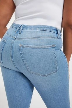 GOOD AMERICAN GOOD LEGS CIGARETTE | INDIGO014 High Waisted