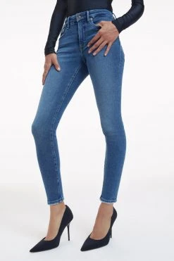 GOOD AMERICAN GOOD LEGS CROP NATURAL FRAY | INDIGO149