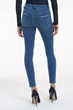 GOOD AMERICAN GOOD LEGS CROP NATURAL FRAY | INDIGO149