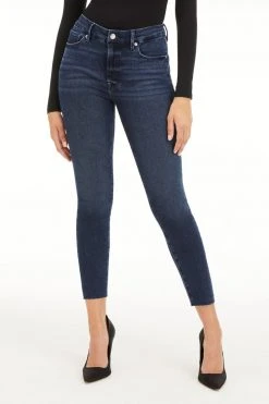 New ๐ GOOD AMERICAN GOOD LEGS CROP RAW HEM | BLUE660 ๐งจ 14 GOOD AMERICAN GOOD LEGS CROP RAW HEM | BLUE660