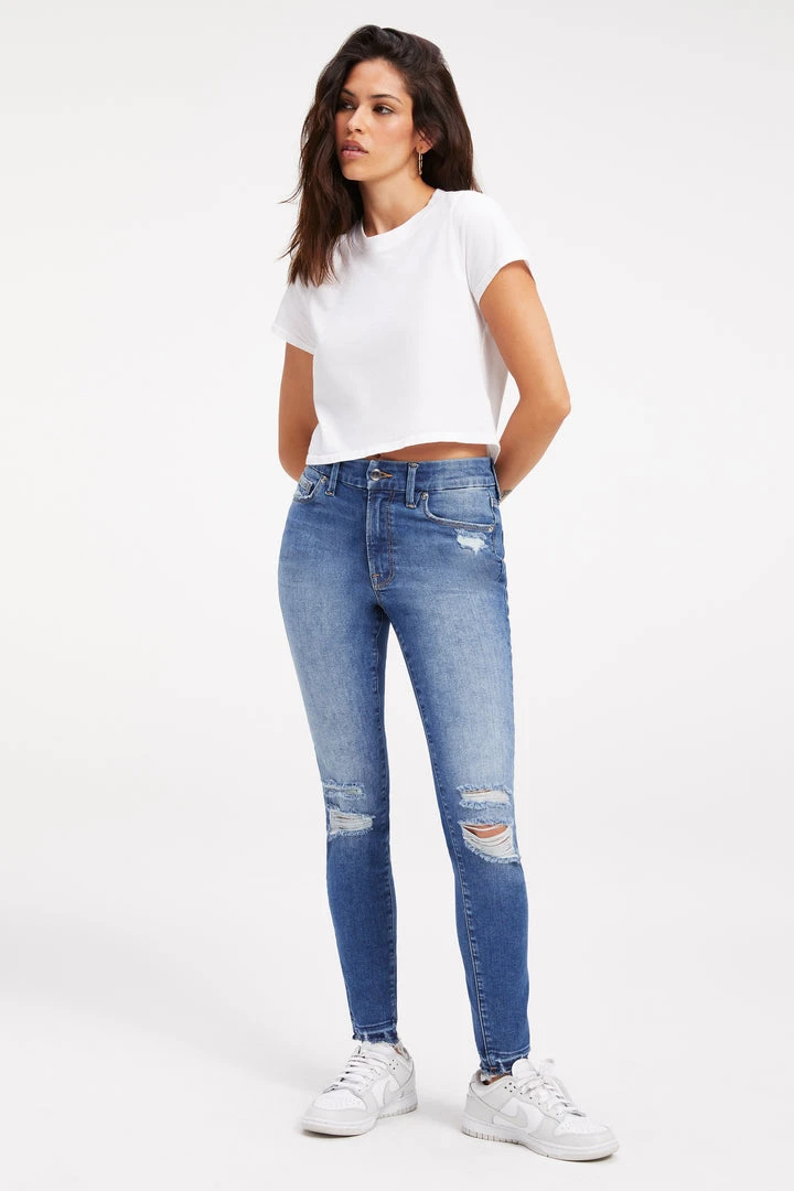 Promo 😉 GOOD AMERICAN High Waisted ALWAYS FITS GOOD LEGS | INDIGO152 ✔️ 2 GOOD AMERICAN High Waisted ALWAYS FITS GOOD LEGS | INDIGO152