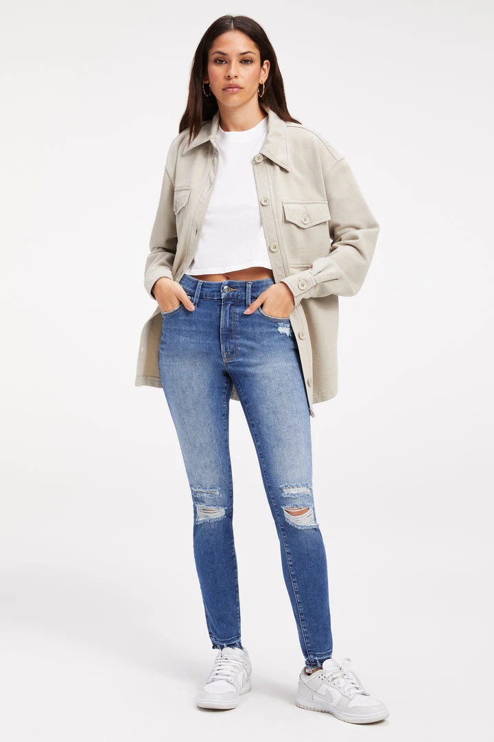 Promo 😉 GOOD AMERICAN High Waisted ALWAYS FITS GOOD LEGS | INDIGO152 ✔️ 3 GOOD AMERICAN High Waisted ALWAYS FITS GOOD LEGS | INDIGO152