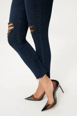 GA-SALE GOOD LEGS CROP SHADOW POCKETS | BLUE834