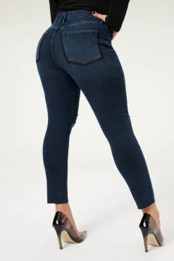 GA-SALE GOOD LEGS CROP SHADOW POCKETS | BLUE834