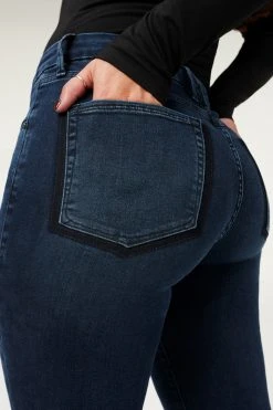 GA-SALE GOOD LEGS CROP SHADOW POCKETS | BLUE834