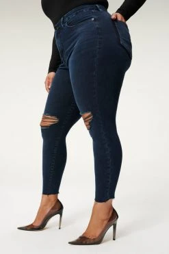 GA-SALE GOOD LEGS CROP SHADOW POCKETS | BLUE834