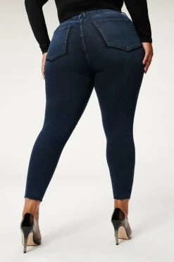 GA-SALE GOOD LEGS CROP SHADOW POCKETS | BLUE834