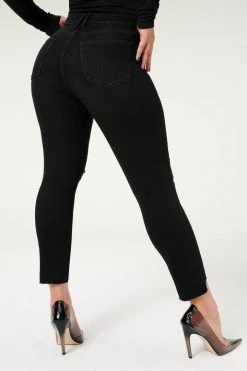 Outlet ✔️ GOOD AMERICAN GOOD LEGS CROP RAW STEP HEM | BLACK171 🌟 25 GOOD AMERICAN GOOD LEGS CROP RAW STEP HEM | BLACK171