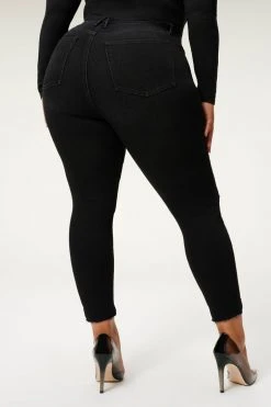 Outlet ✔️ GOOD AMERICAN GOOD LEGS CROP RAW STEP HEM | BLACK171 🌟 32 GOOD AMERICAN GOOD LEGS CROP RAW STEP HEM | BLACK171