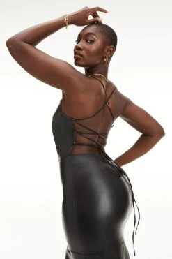 GOOD AMERICAN VACAY DRESS | BLACK001