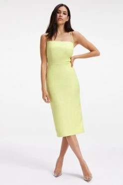GOOD AMERICAN Dresses BETTER THAN LEATHER VACAY DRESS | KEY LIME001