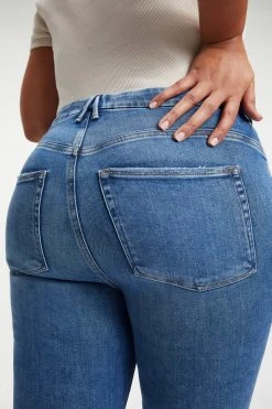 GOOD AMERICAN High Waisted GOOD LEGS DEEP V YOKE | INDIGO005