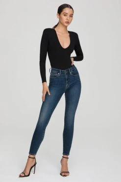 GOOD AMERICAN GOOD LEGS DEEP V | BLUE609