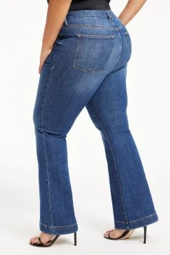 GOOD AMERICAN High Waisted GOOD LEGS FLARE | INDIGO305