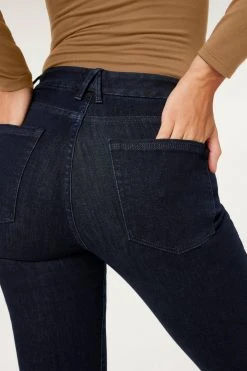 GOOD AMERICAN GOOD LEGS FLARE SIDE SLIT | BLUE793