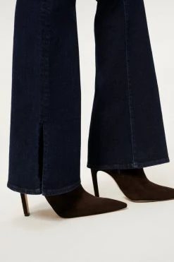 GOOD AMERICAN GOOD LEGS FLARE SIDE SLIT | BLUE793