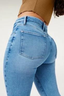 GA-SALE GOOD LEGS WORN HEM | BLUE876 High Waisted