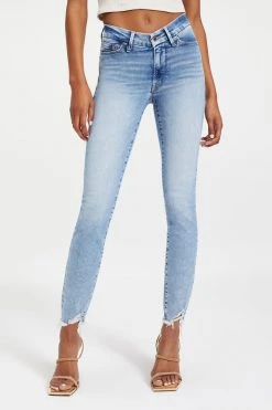 GOOD AMERICAN GOOD LEGS LOW | INDIGO011