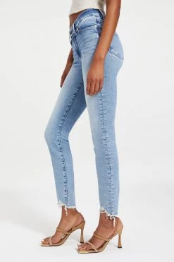 GOOD AMERICAN GOOD LEGS LOW | INDIGO011