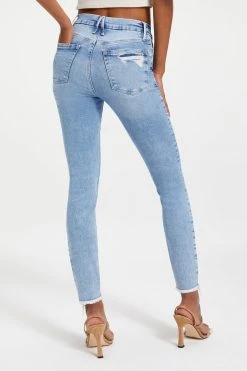 GOOD AMERICAN GOOD LEGS LOW | INDIGO011