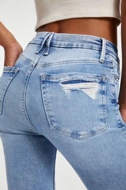 GOOD AMERICAN GOOD LEGS LOW | INDIGO011