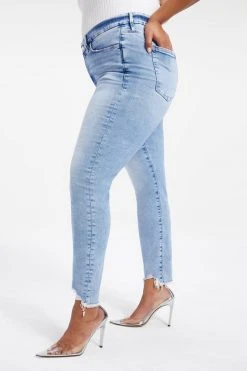 GOOD AMERICAN GOOD LEGS LOW | INDIGO011