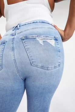 GOOD AMERICAN GOOD LEGS LOW | INDIGO011