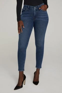 GOOD AMERICAN Mid-Rise Jeans GOOD LEGS LOW | BLUE620
