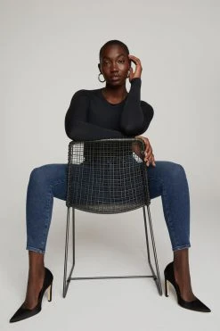 GOOD AMERICAN Mid-Rise Jeans GOOD LEGS LOW | BLUE620