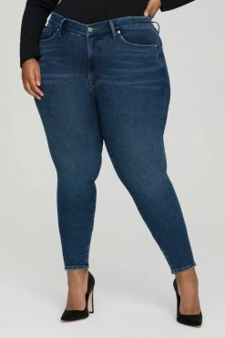 GOOD AMERICAN Mid-Rise Jeans GOOD LEGS LOW | BLUE620