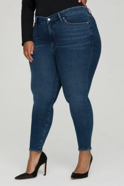 GOOD AMERICAN Mid-Rise Jeans GOOD LEGS LOW | BLUE620