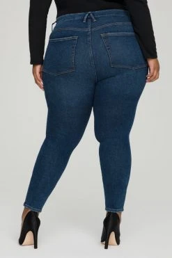 GOOD AMERICAN Mid-Rise Jeans GOOD LEGS LOW | BLUE620