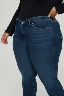 GOOD AMERICAN Mid-Rise Jeans GOOD LEGS LOW | BLUE620