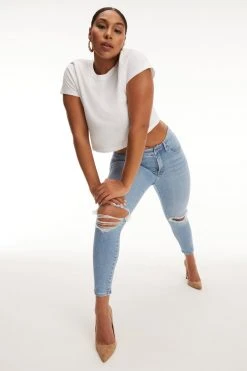 Flash Sale 🌟 GA-SALE Skinny GOOD LEGS LOW CROP | BLUE671 😀 29 GA-SALE Skinny GOOD LEGS LOW CROP | BLUE671