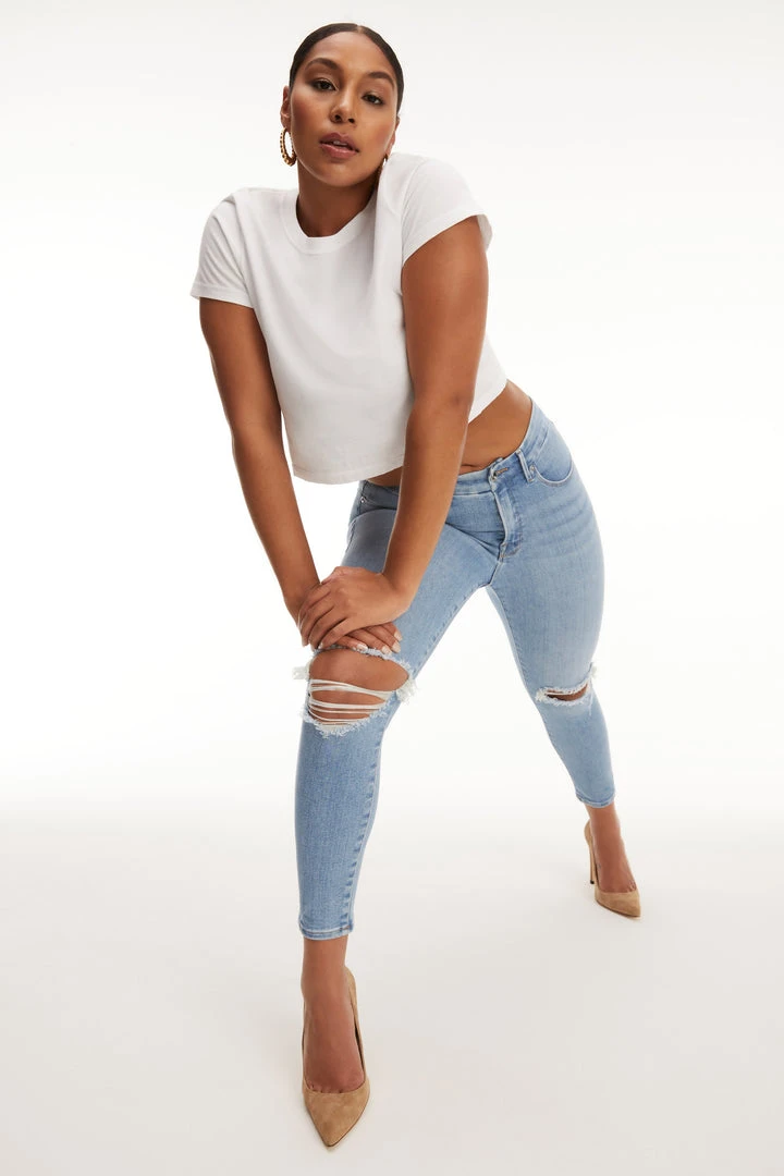 Flash Sale 🌟 GA-SALE Skinny GOOD LEGS LOW CROP | BLUE671 😀 12 GA-SALE Skinny GOOD LEGS LOW CROP | BLUE671