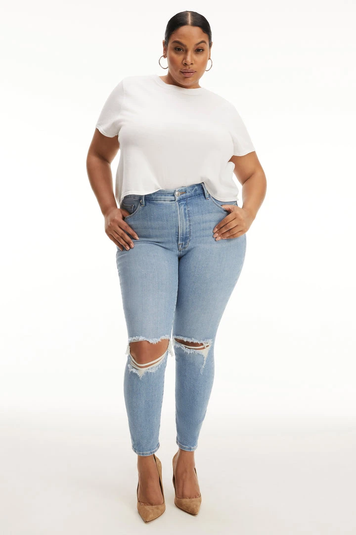 Flash Sale 🌟 GA-SALE Skinny GOOD LEGS LOW CROP | BLUE671 😀 13 GA-SALE Skinny GOOD LEGS LOW CROP | BLUE671